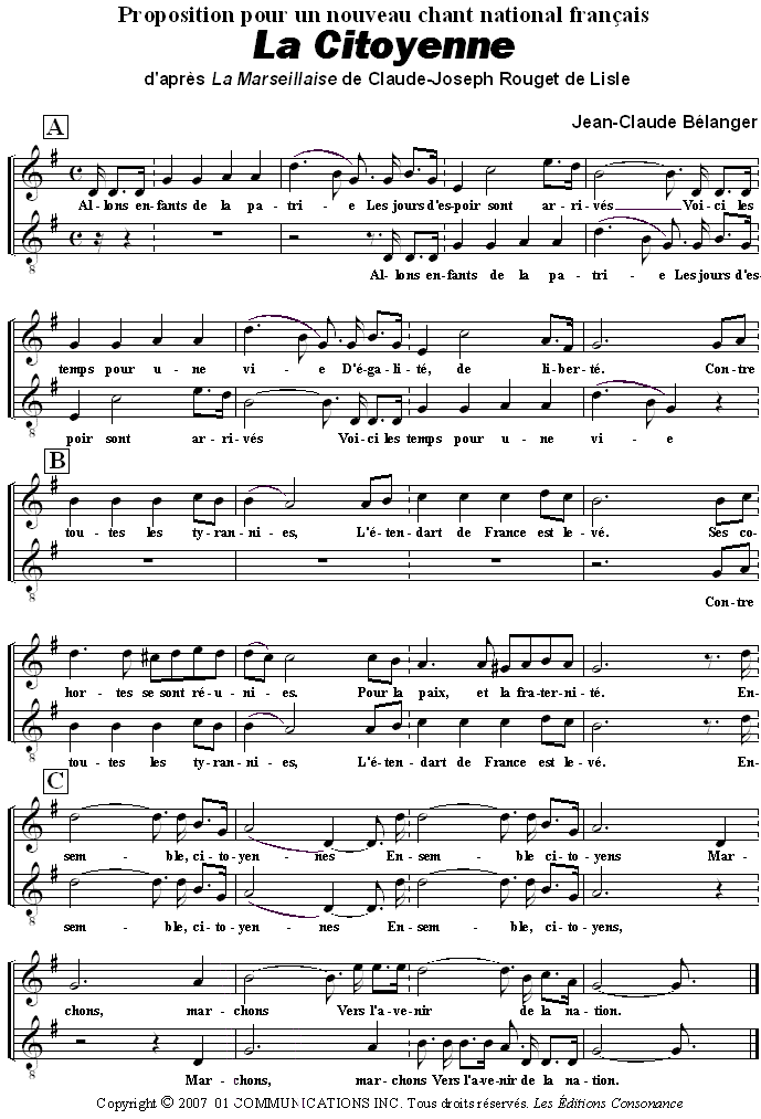 La Marseillaise, revised