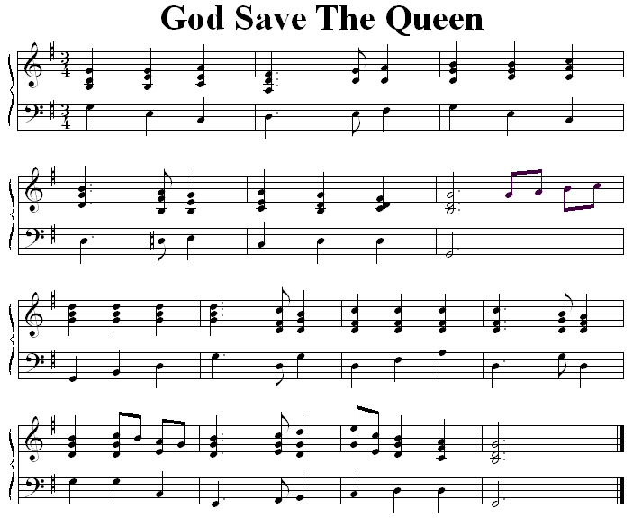 God Save the Queen, original version